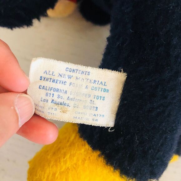 Vintage  Mickey Minnie Hippo Pluto Walt Disney Characters Plush Toy Stuffed - Picture 4 of 12